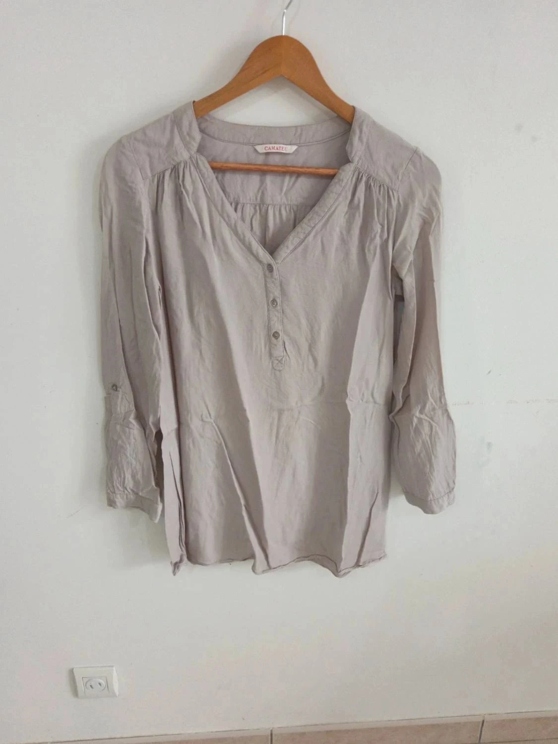 C133 blouse gris camaïeu 36